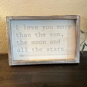 New “I Love You More” Sign or Wall Hanging